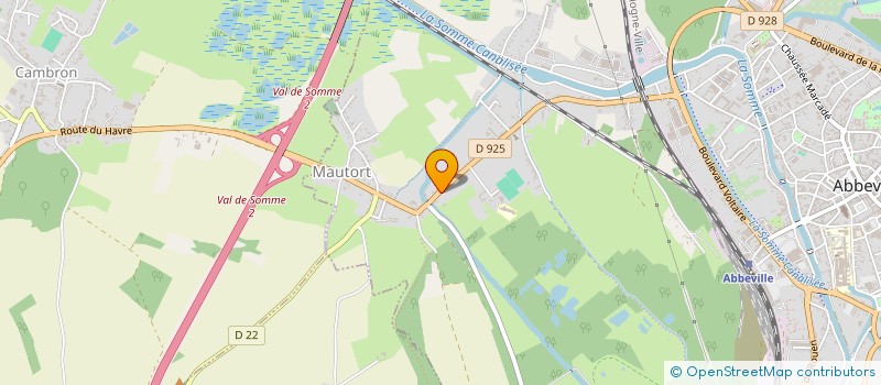 localisation de l'entreprise LES BRIQUES ROUGES à ABBEVILLE