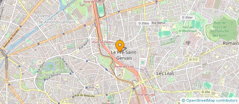 localisation de l'entreprise LES BRIQUES ROUGES DU PRE à LE PRE-SAINT-GERVAIS