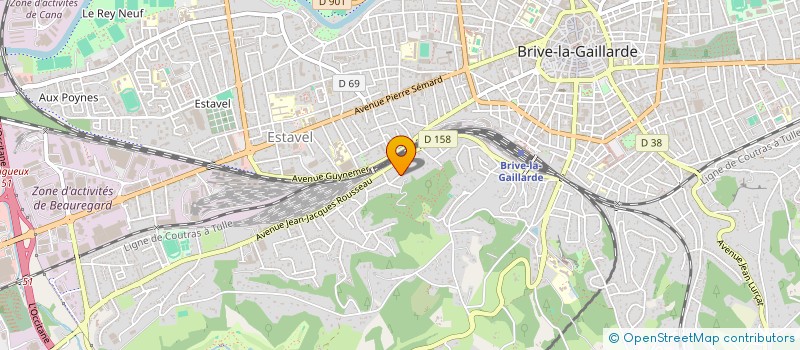 localisation de l'entreprise LES BRO'S  BRIVE-LA-GAILLARDE