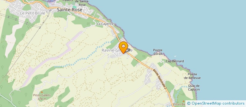 localisation de l'entreprise LES BROCANTEURS DES LAVES  SAINTE-ROSE