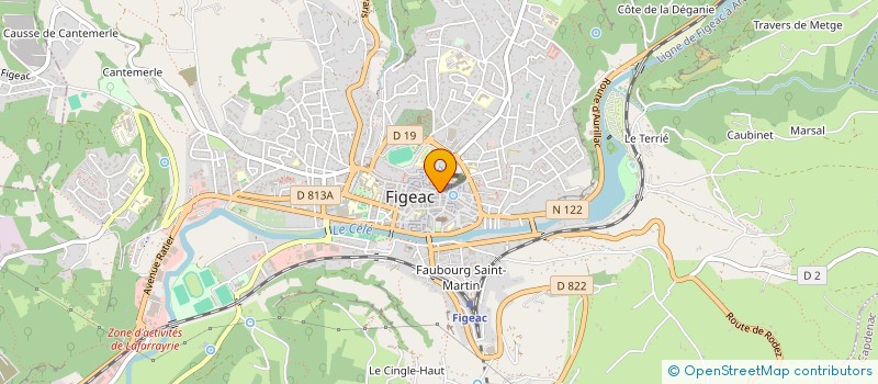 localisation de l'entreprise LES BROCANTEURS DU FIGEACOIS à FIGEAC