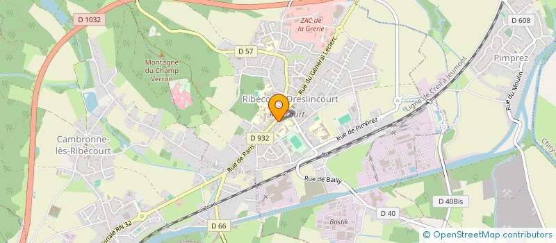 localisation de l'entreprise LES BROCANTEUSES SOLIDAIRES  RIBECOURT-DRESLINCOURT