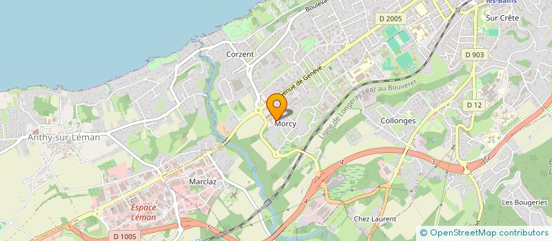 localisation de l'entreprise LES BROCHAUX  THONON-LES-BAINS