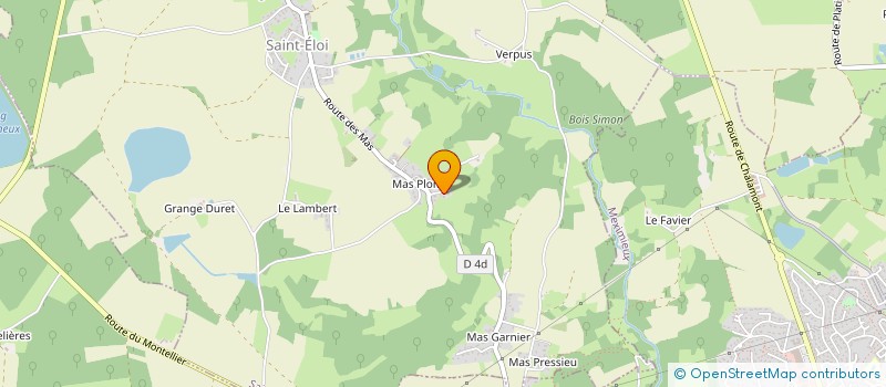 localisation de l'entreprise LES BROCHES AU FEU DE BOIS à SAINT-ELOI