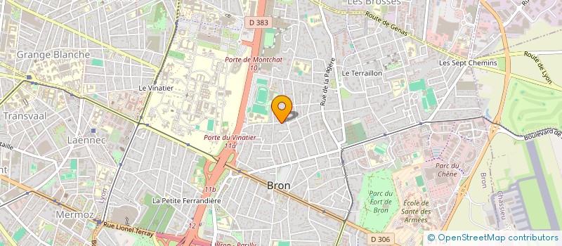 localisation de l'entreprise LES BRON COPAINS à BRON