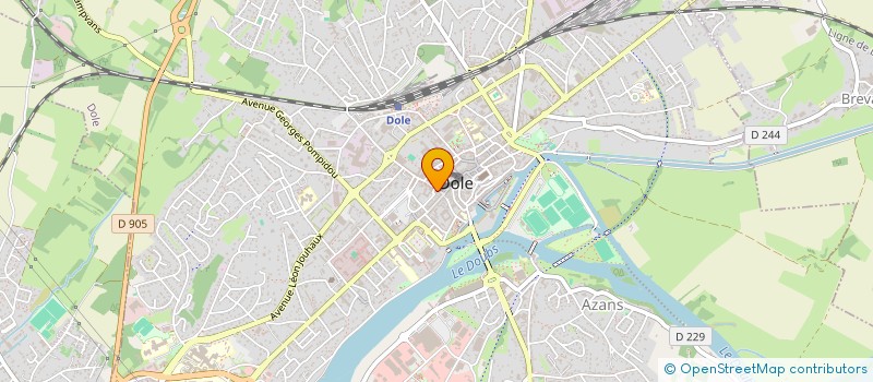 localisation de l'entreprise LES BRONZES à DOLE