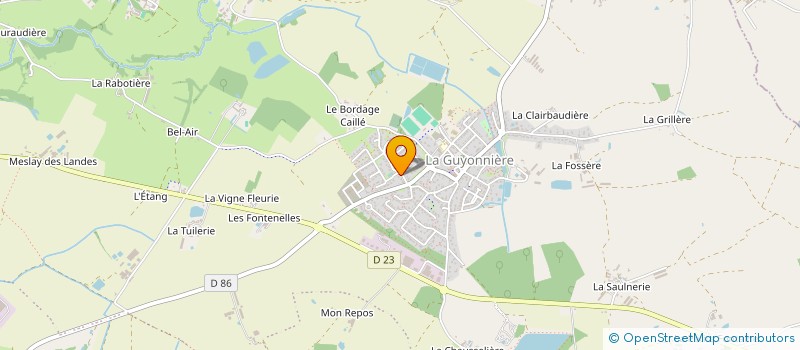 localisation de l'entreprise LES BRONZES à MONTAIGU-VENDEE