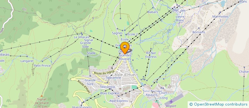 localisation de l'entreprise LES BRONZES  HUEZ