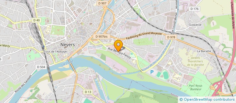 localisation de l'entreprise LES BROSSOS à NEVERS