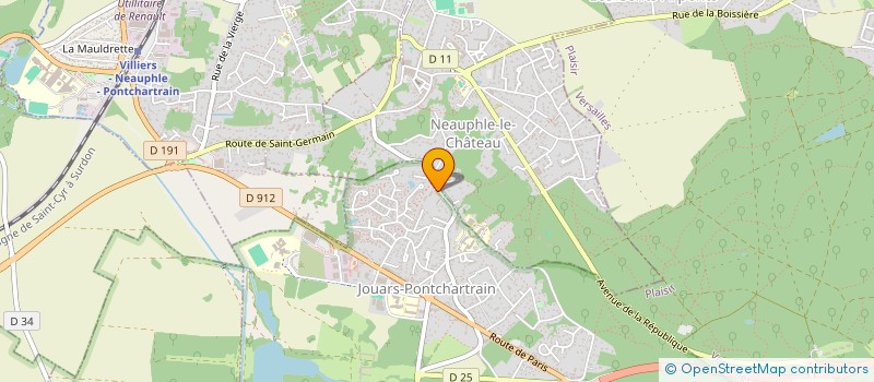 localisation de l'entreprise LES BROTHERS  JOUARS-PONTCHARTRAIN