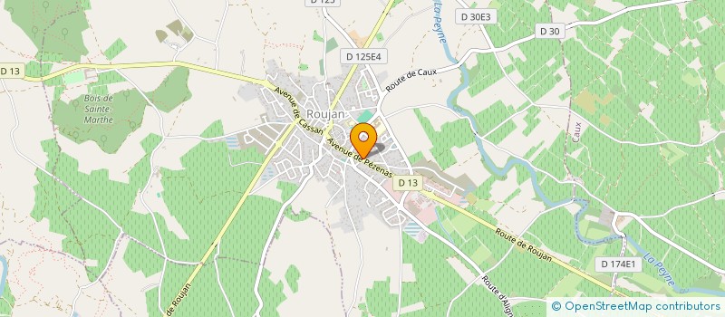 localisation de l'entreprise LES BROUGNOUS  ROUJAN