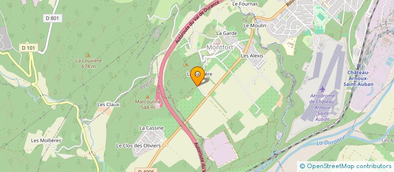 localisation de l'entreprise LES BROULES  MONTFORT