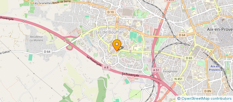 localisation de l'entreprise LES BROVENCIALES D'EQUESTRIA à AIX-EN-PROVENCE