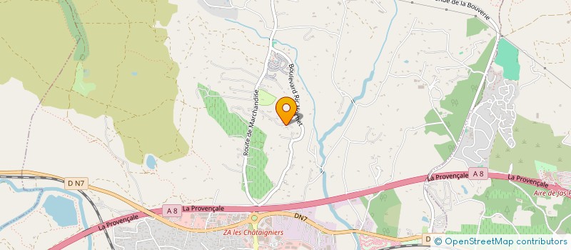 localisation de l'entreprise LES BROYEURS DE MANIVELLES  ROQUEBRUNE-SUR-ARGENS