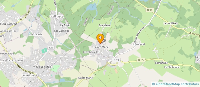 localisation de l'entreprise LES BRUGES à EYJEAUX