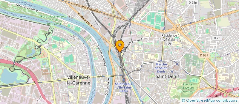 localisation de l'entreprise LES BRUITS DE LA NUIT  SAINT-DENIS