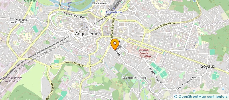 localisation de l'entreprise LES BRUITS DU DEHORS à ANGOULEME