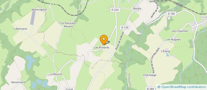 localisation de l'entreprise LES BRULARDS  LOUROUX-DE-BOUBLE