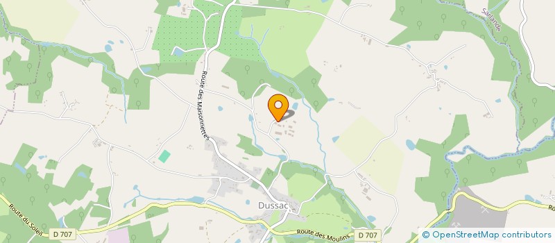 localisation de l'entreprise LES BRULEURS DE BOIS  DUSSAC