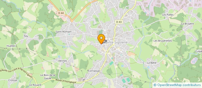 localisation de l'entreprise LES BRUMES à SAINTE-SIGOLENE