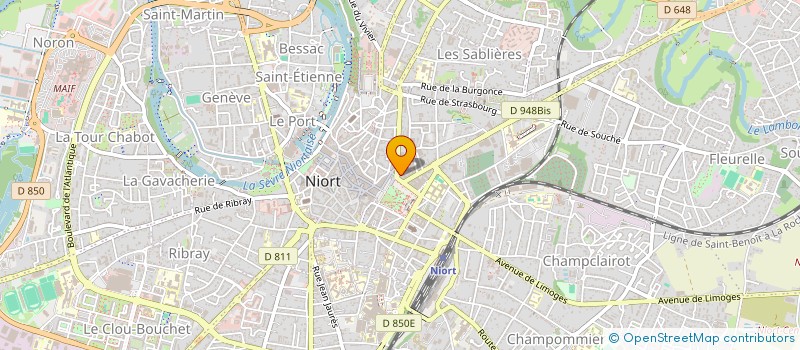 localisation de l'entreprise LES BRUNCHS DE MARION à NIORT