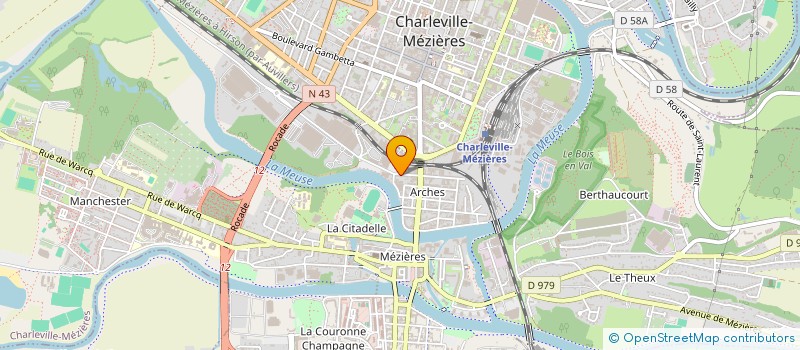 localisation de l'entreprise LES BRUNES  CHARLEVILLE-MEZIERES