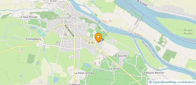 localisation de l'entreprise LES BRUNETIERES  MAUGES-SUR-LOIRE