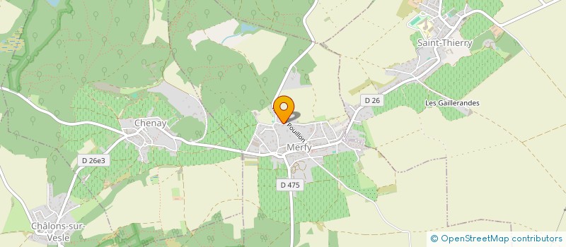 localisation de l'entreprise LES BRUNETTES  MERFY