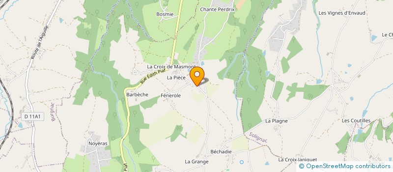 localisation de l'entreprise LES BRUNETTES à JOURGNAC