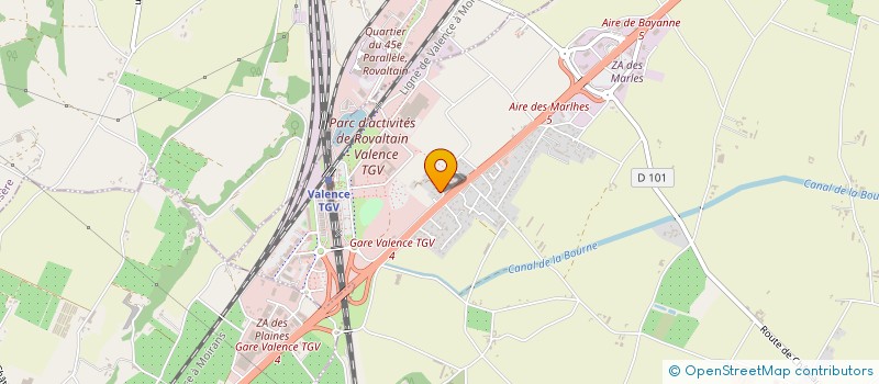 localisation de l'entreprise LES BRUYERES  ALIXAN