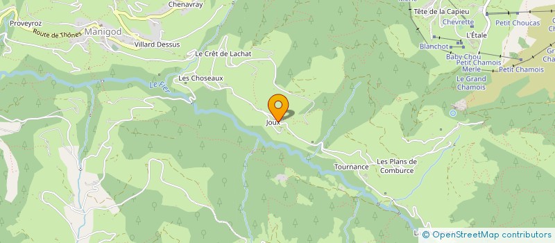 localisation de l'entreprise LES BRUYERES  MANIGOD