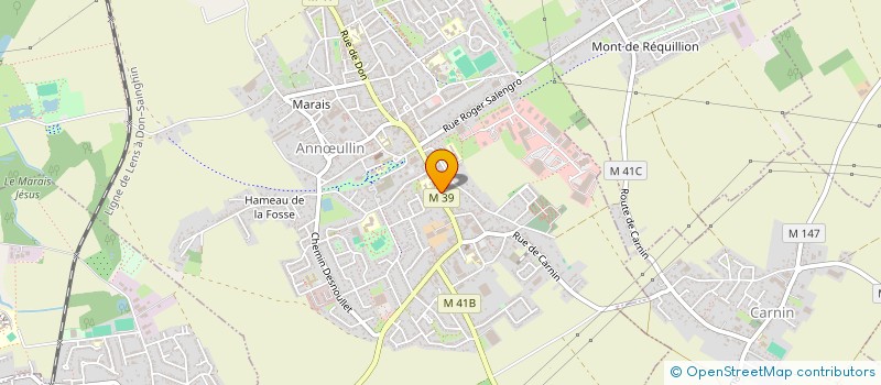 localisation de l'entreprise LES BRUYERES à ANNŒULLIN