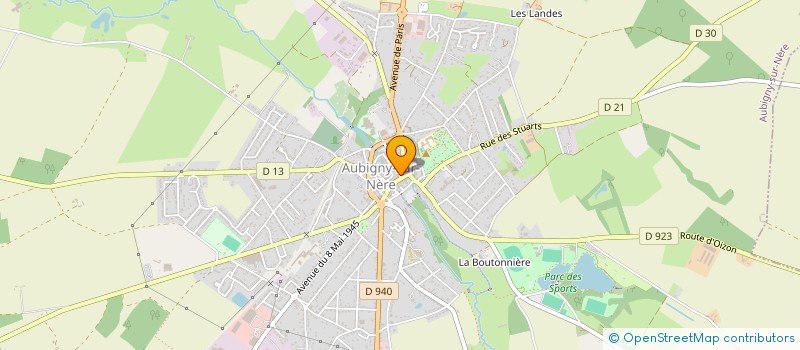 localisation de l'entreprise LES BRUYERES à AUBIGNY-SUR-NERE