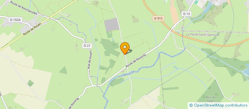 localisation de l'entreprise LES BRUYERES  RONCHEROLLES-EN-BRAY