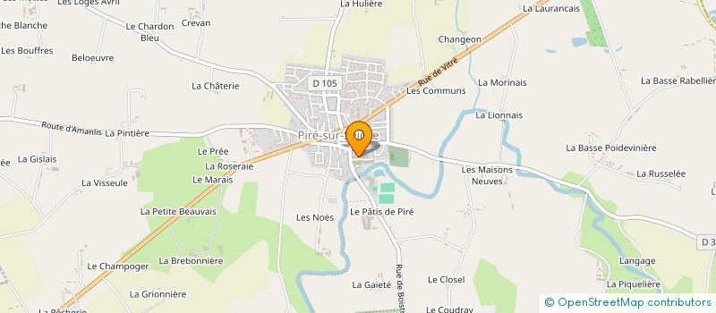 localisation de l'entreprise LES BRUYERES  CORPS-NUDS