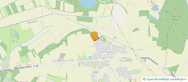 localisation de l'entreprise LES BRUYERES  TRAMOYES