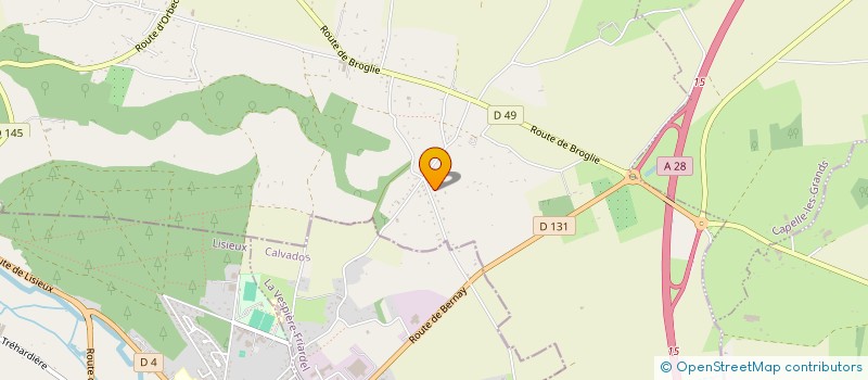 localisation de l'entreprise LES BRUYERES  SAINT-GERMAIN-LA-CAMPAGNE