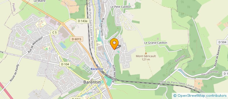 localisation de l'entreprise LES BRUYERES  BARENTIN