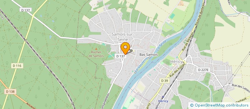 localisation de l'entreprise LES BRUYERES  SAMOIS-SUR-SEINE
