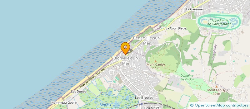 localisation de l'entreprise LES BRUYERES à BLONVILLE-SUR-MER