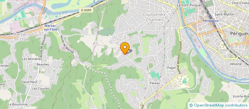 localisation de l'entreprise LES BRUYERES  COULOUNIEIX-CHAMIERS