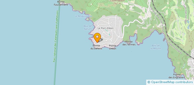 localisation de l'entreprise LES BRUYERES D ALON à SAINT-CYR-SUR-MER