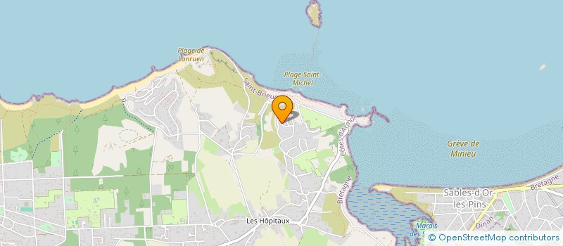 localisation de l'entreprise LES BRUYERES D'ERQUY à ERQUY