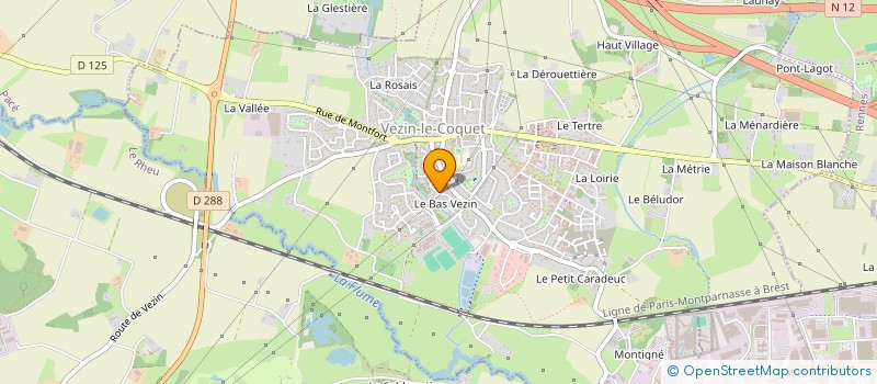 localisation de l'entreprise LES BRUYERES D'IVOIRE  VEZIN-LE-COQUET