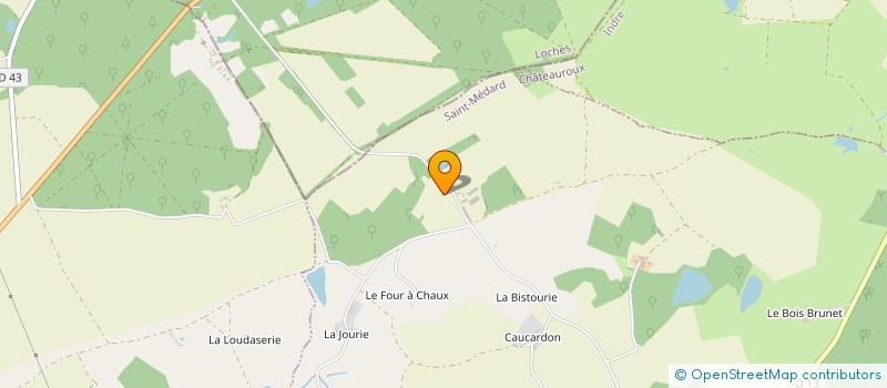 localisation de l'entreprise LES BRUYERES DE LA VOUTE  TOURS