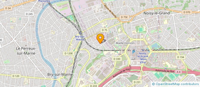localisation de l'entreprise LES BRY HOCHETS à BRY-SUR-MARNE