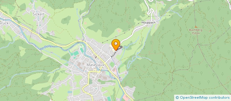 localisation de l'entreprise LES BUBBALA DE LA DOLLER à MASEVAUX-NIEDERBRUCK