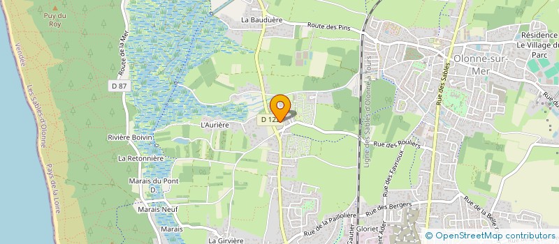 localisation de l'entreprise LES BUCCINS  LES SABLES-D'OLONNE