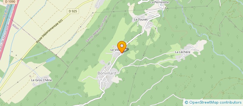 localisation de l'entreprise LES BUCHERONS DES 2 SAVOIE  BONVILLARD