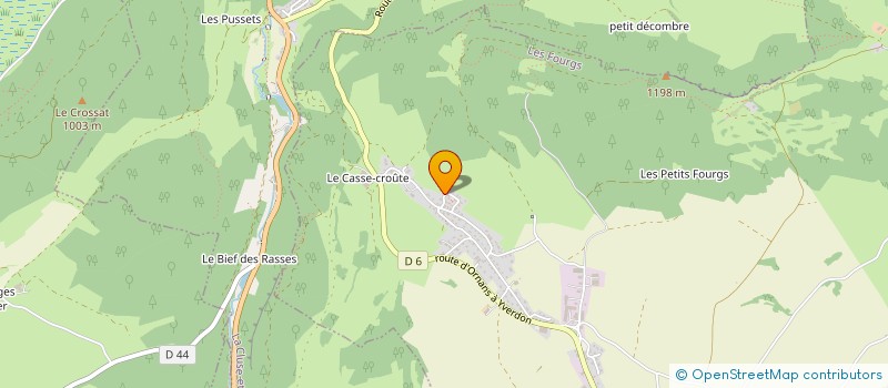 localisation de l'entreprise LES BUCLES  LES FOURGS